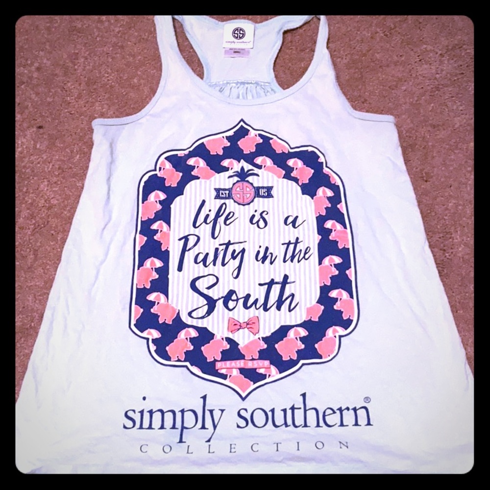 Simply southern tank top